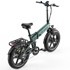 ELETRONBIKE OG20 Sklopivi električni bicikl s punom suspenzijom 20" FAT, 250 W, 48 V / 13 Ah, domet do 100 km, zeleni